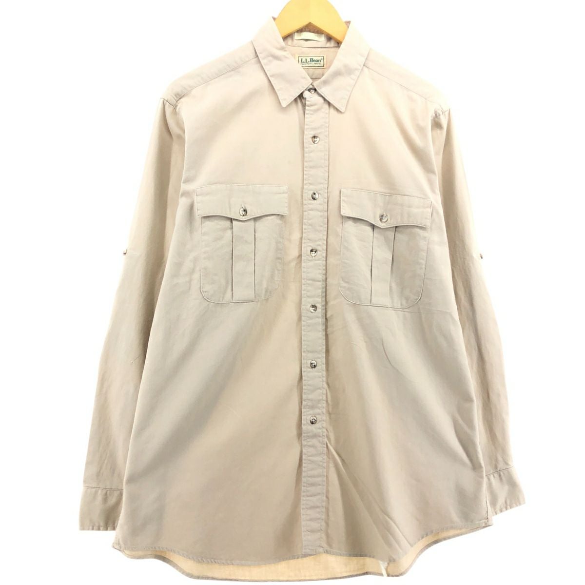 古着 80年代 エルエルビーン L.L.Bean クレイジーパターン 長袖 ラガー