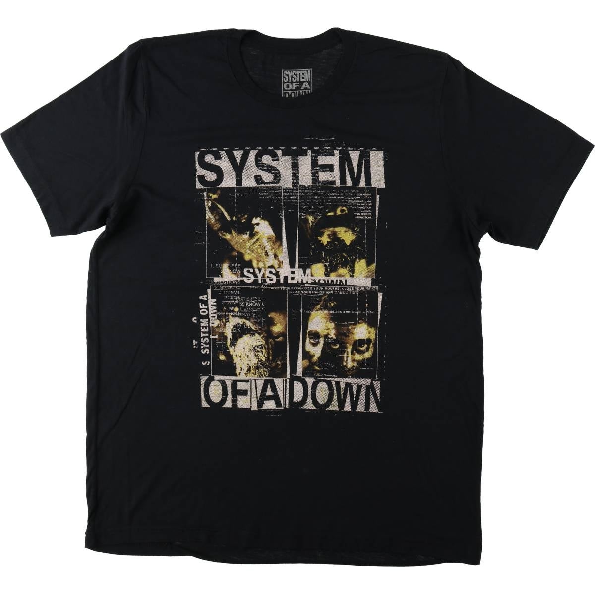 古着　Tシャツ　バンドTシャツ　System Of A Down 黒 古着 System of a Down システムオブアダウン バンドTシャツ バンT