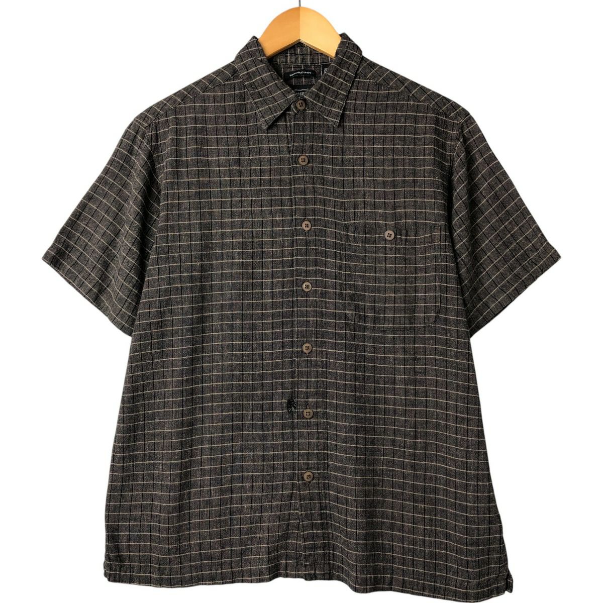 古着 MURANO レオパード柄 ヒョウ柄 総柄 半袖 レーヨンシャツ