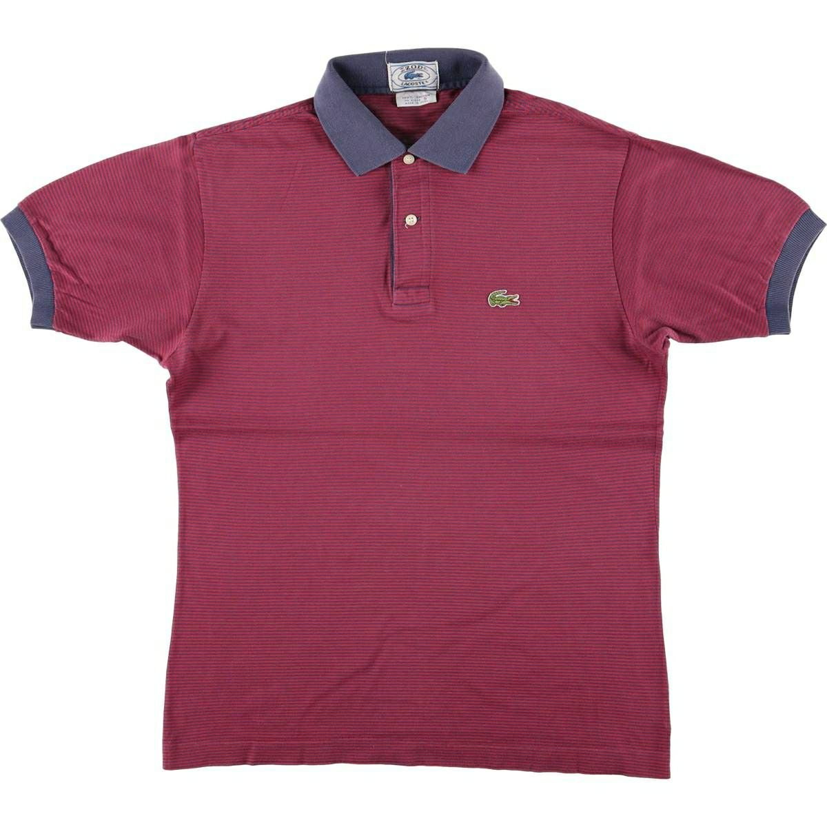 古着 ラコステ LACOSTE 半袖 ボーダー ポロシャツ 5 メンズS相当 /eaa554845 古着 ラコステ LACOSTE 半袖 ボーダー ポロシャツ 5 メンズS相当
