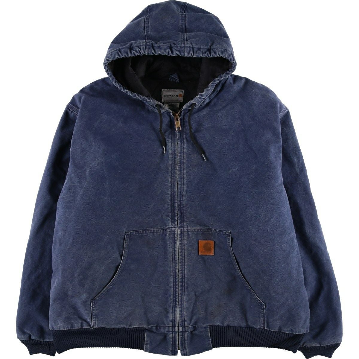 古着 カーハート Carhartt アクティブジャケット チェック柄 フード