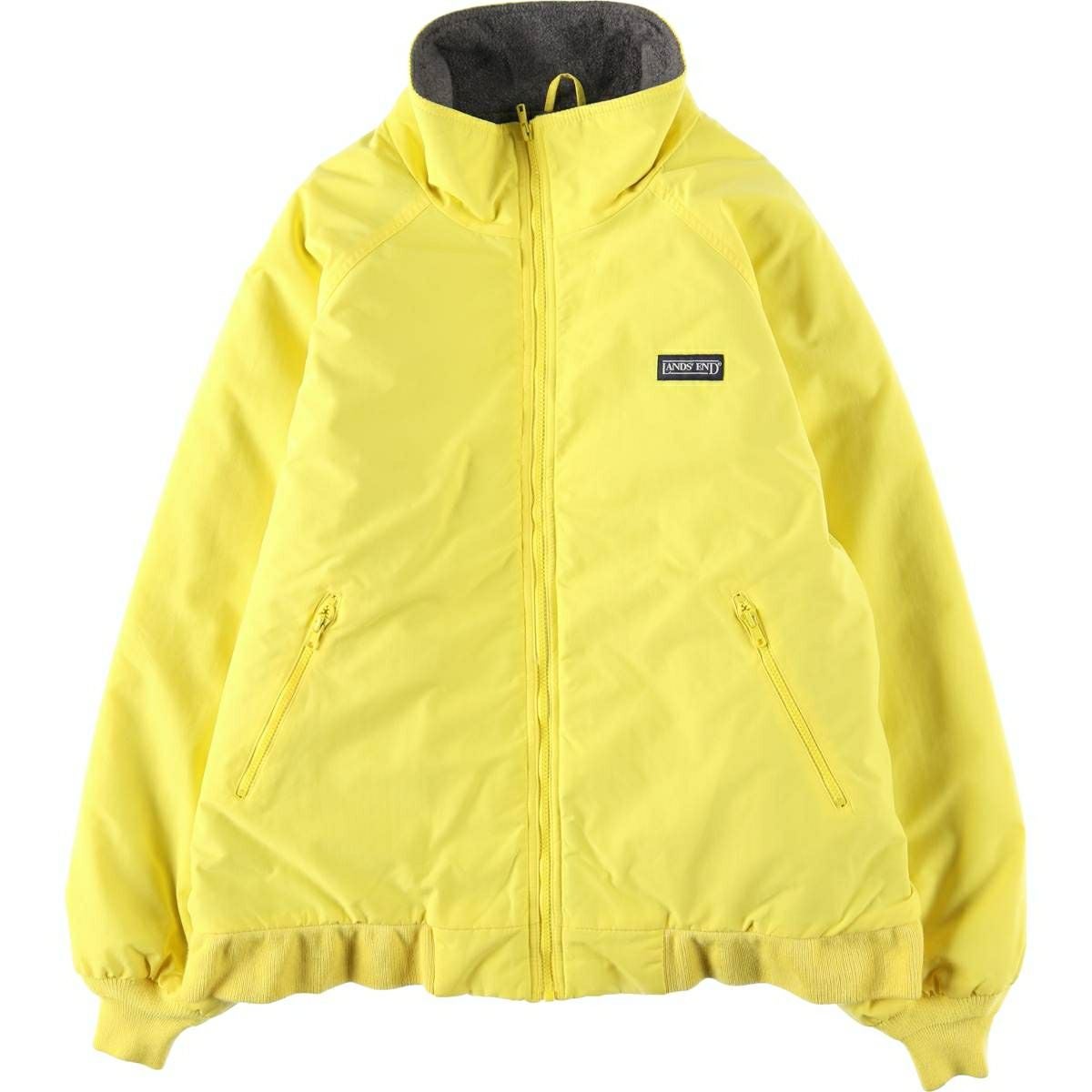 古着 90～00年代 ランズエンド LANDS END フード付き ハーフジップ
