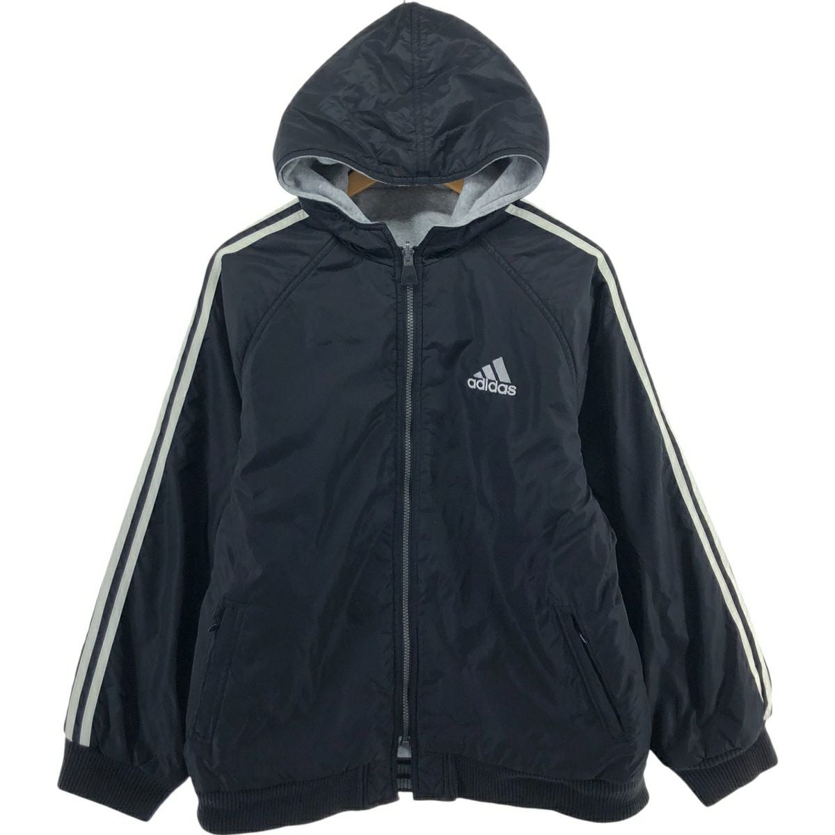 古着 90年代 アディダス adidas リバーシブル 中綿パーカー パファー