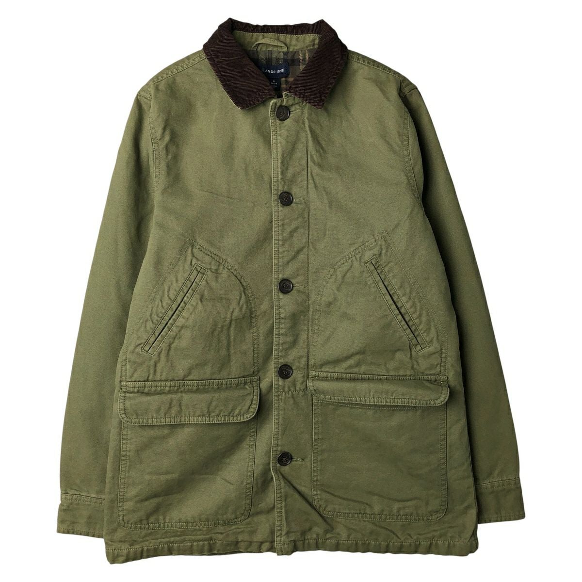 LANDS’END ハンティングカバーオールジャケット &2O/R12.19-3 LANDS'END ランズエンド ハンティングジャケット