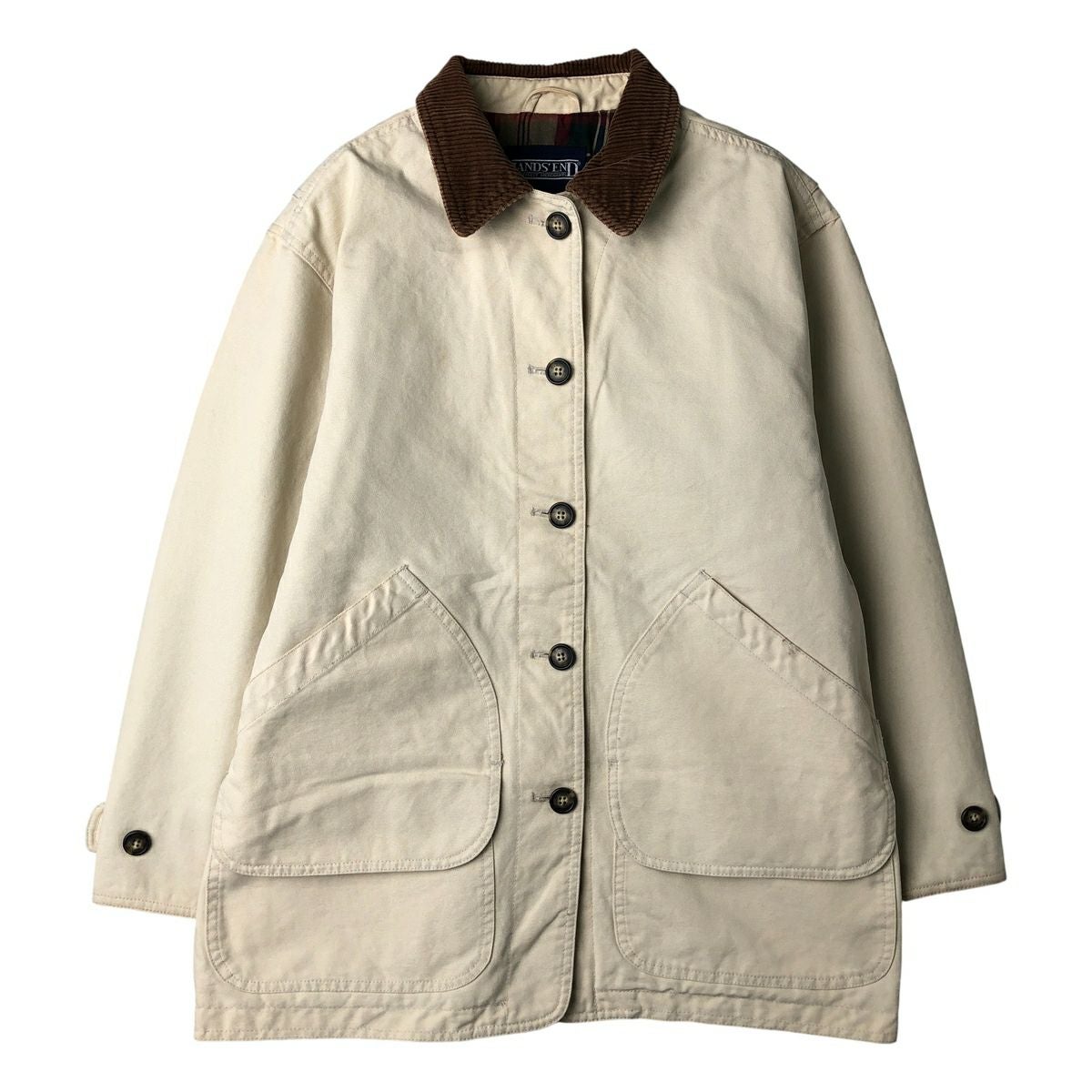 ランズエンド 90s ダックジャケット カバーオール ハンティングジャケット 古着 00年代 ランズエンド LANDS END ダック ハンティングジャケット