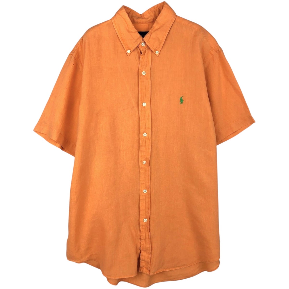 古着 ラルフローレン Ralph Lauren BLAKE 半袖 リネン ボタンダウン