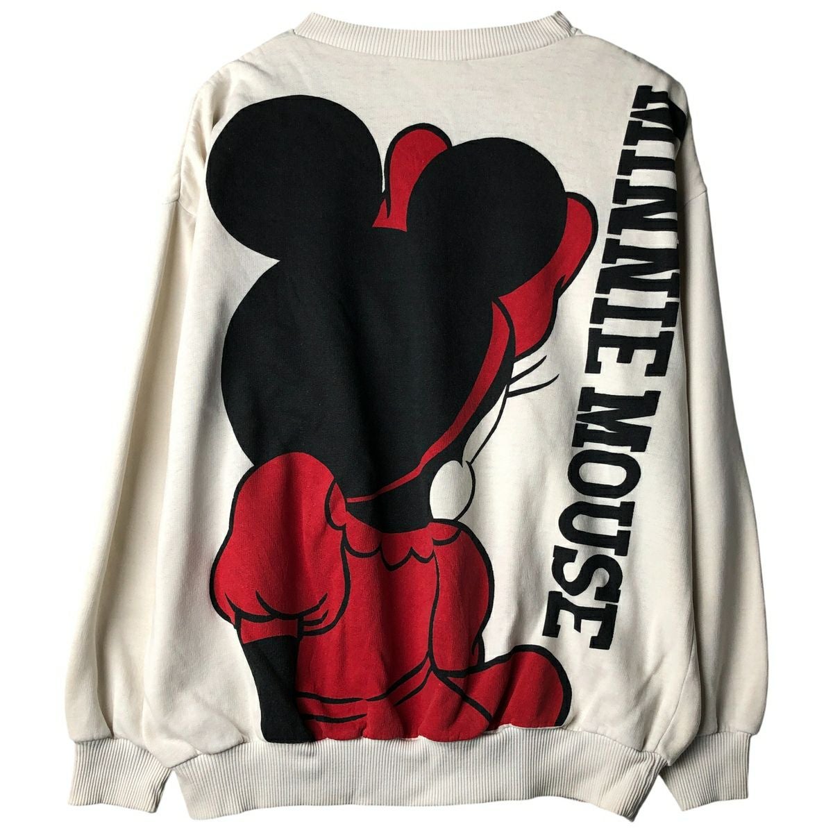 古着 90年代 MICKEY UNLIMITED MINNIE MOUSE ミニーマウス クロップド丈 キャラクタースウェットシャツ トレーナー USA製 レディースS相当 ヴィンテージ/eaa419931 古着 90年代 MICKEY UNLIMITED MINNIE MOUSE ミニーマウス クロップド