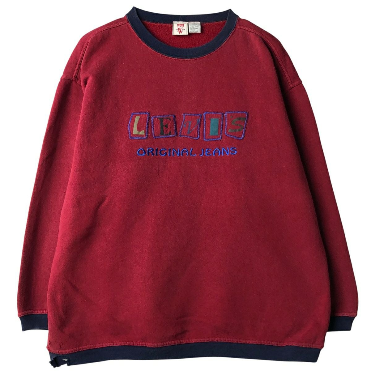 古着 リーバイス Levis ロゴスウェットシャツ トレーナー メンズM相当