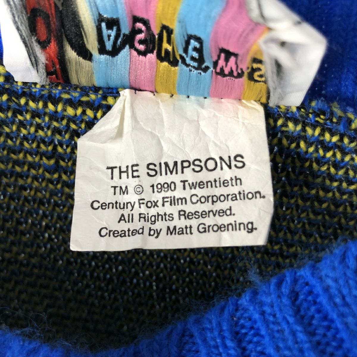 古着 90年代 HOT CASHEWS THE SIMPSONS シンプソンズ バート 総柄