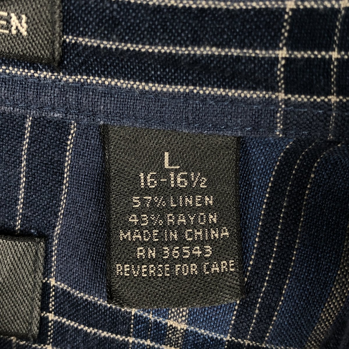 古着 ヴァンヒューゼン VAN HEUSEN チェック柄 半袖 リネンシャツ