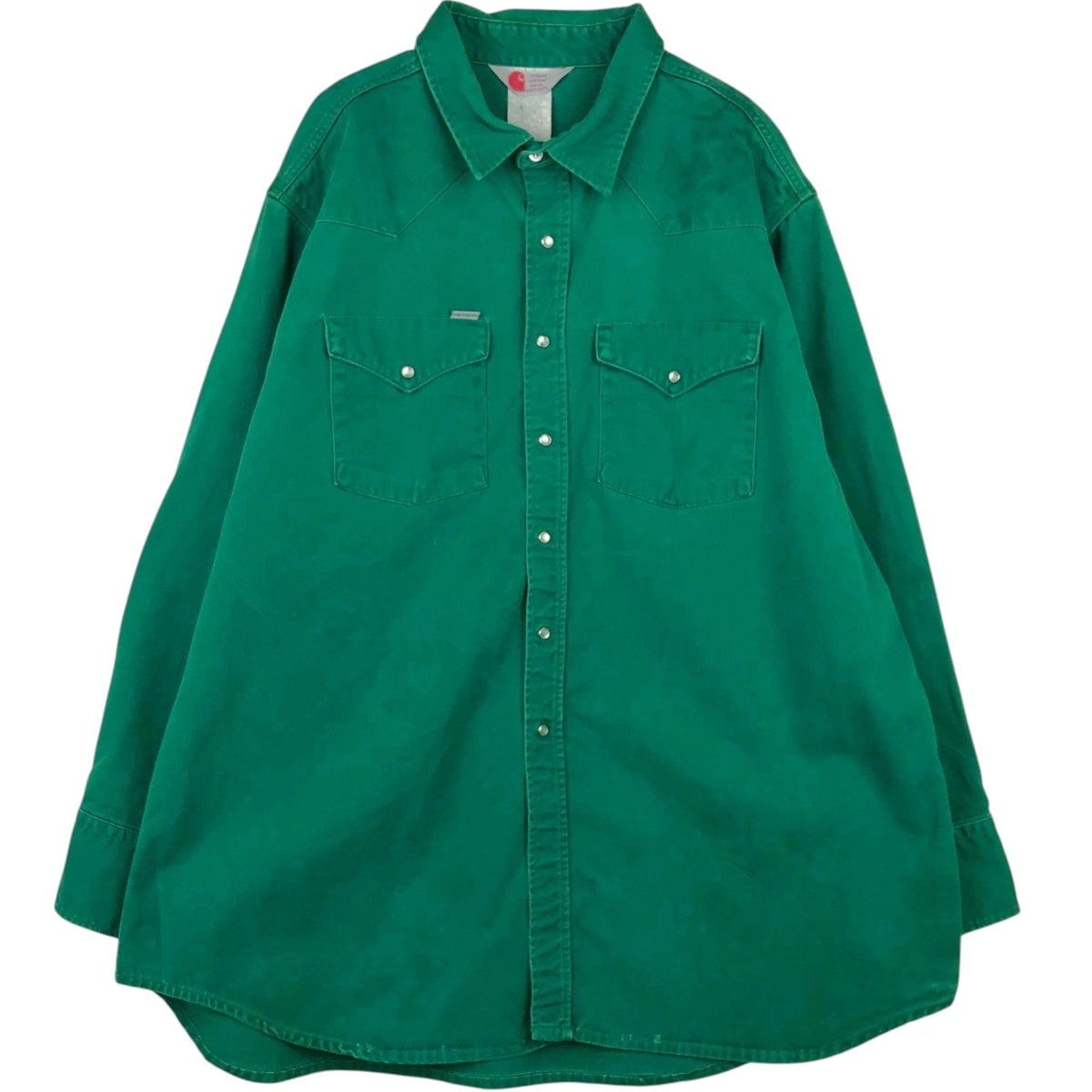 古着 カーハート Carhartt 長袖 ウエスタンシャツ メンズXL相当