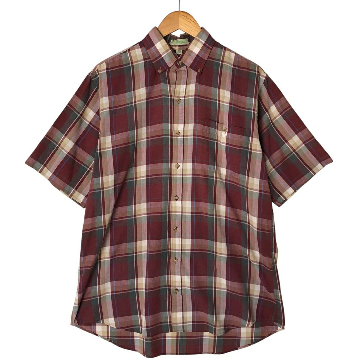 古着 セントジョンズベイ ST. JOHN'S BAY CLASSIC FIT チェック柄 ボタンダウン 長袖 ライトネルシャツ メンズS相当/eaa592873 古着 セントジョンズベイ ST. JOHNS BAY CLASSIC FIT チェック柄