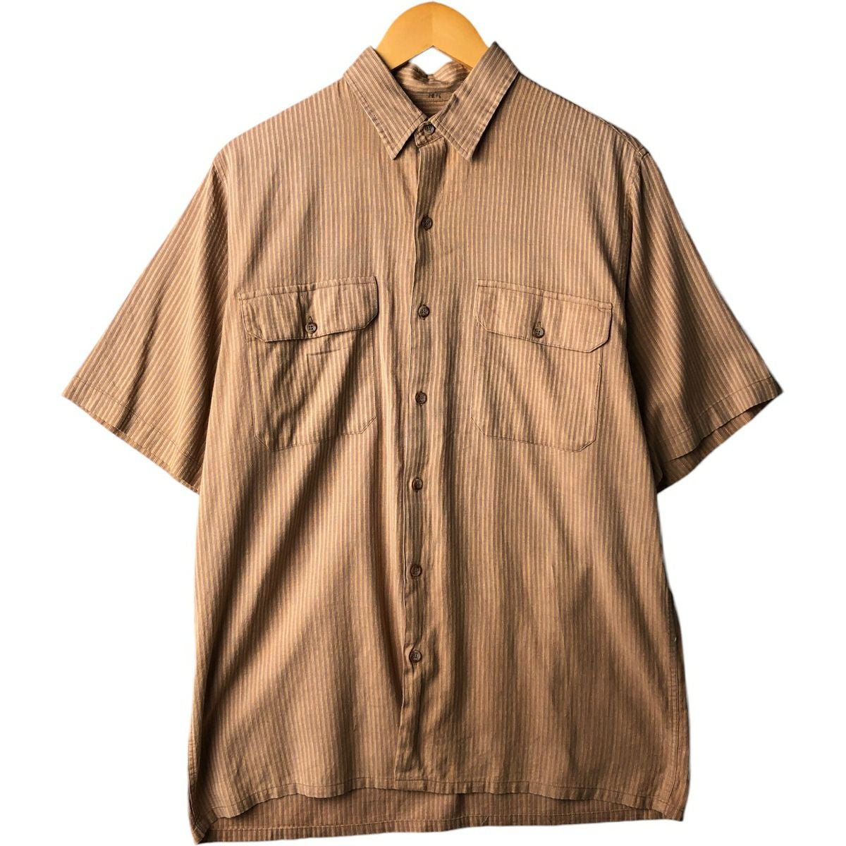 古着 バナナリパブリック BANANA REPUBLIC 半袖 リネンシャツ メンズL