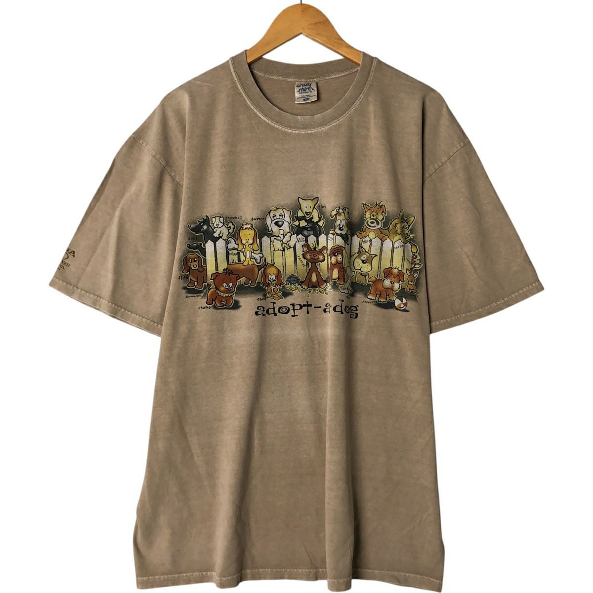 古着 90年代 クレイジーシャツ crazy shirts 犬柄 アニマルTシャツ