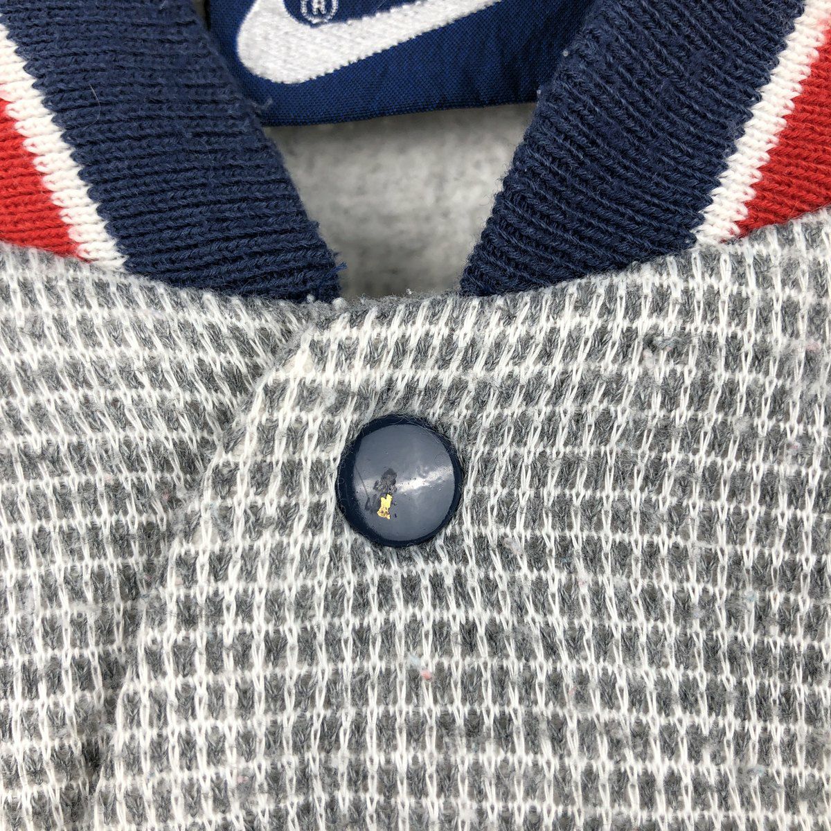 古着 80年代 ナイキ NIKE 紺タグ ハーフボタン スウェットシャツ
