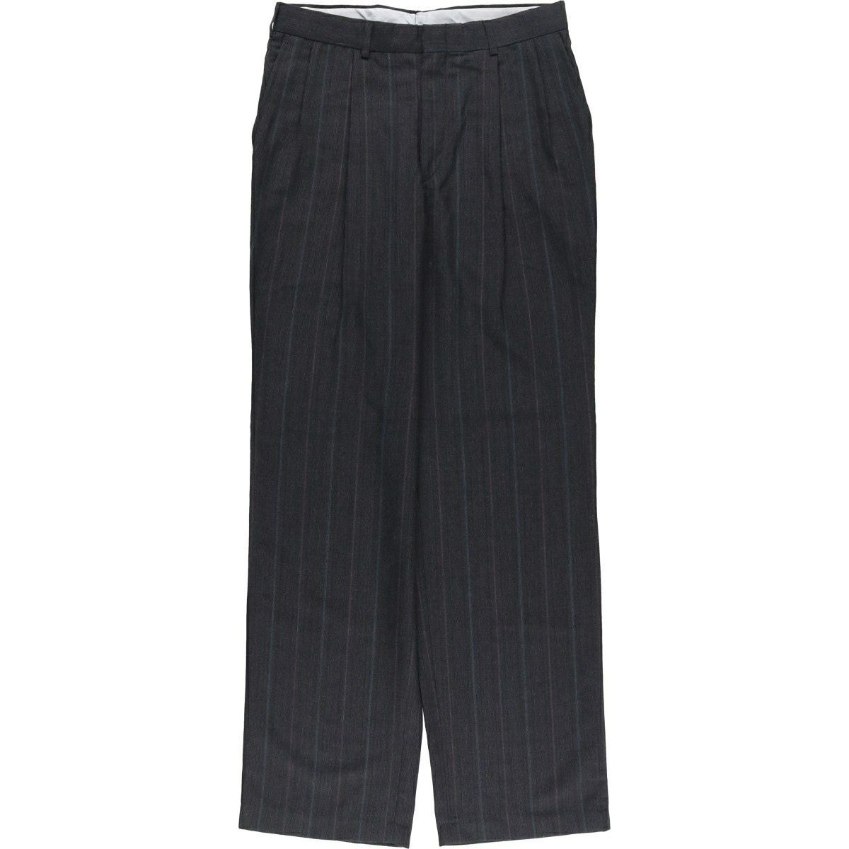 古着 80～90年代 タウンクラフト TOWN CRAFT ストライプ柄 ツータック