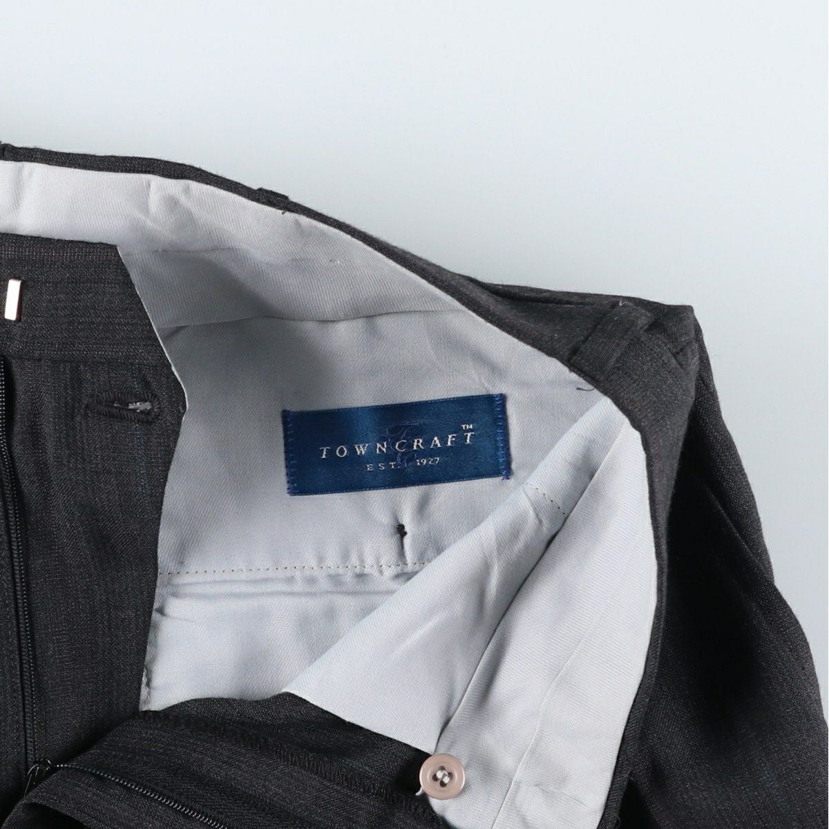 古着 80～90年代 タウンクラフト TOWN CRAFT ストライプ柄 ツータック