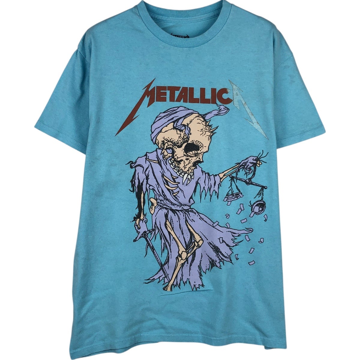 LLICA スカルデザイン Tシャツ メタリカ Metallica メタリカ 古着 llica  スカル 柄 古着 Metallica