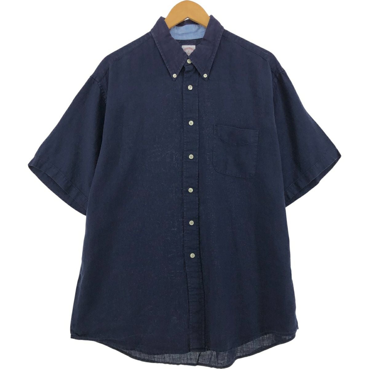 古着 ブルックスブラザーズ Brooks Brothers 346 長袖 リネン ボタン