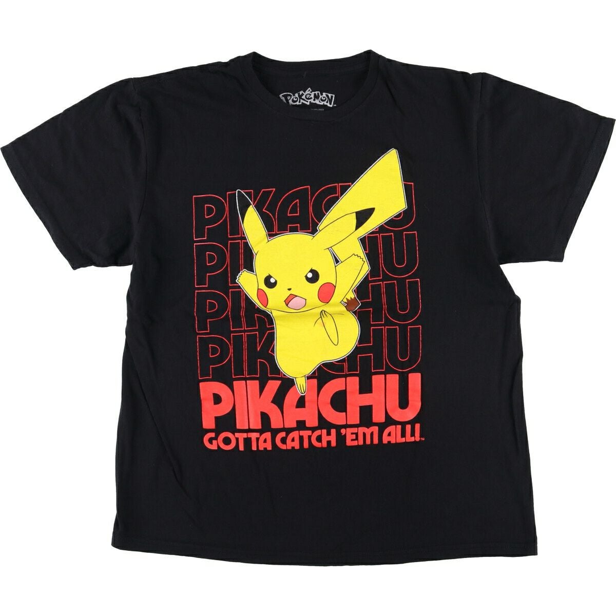 古着 POKEMON ポケモン ピカチュウ キャラクタープリントTシャツ