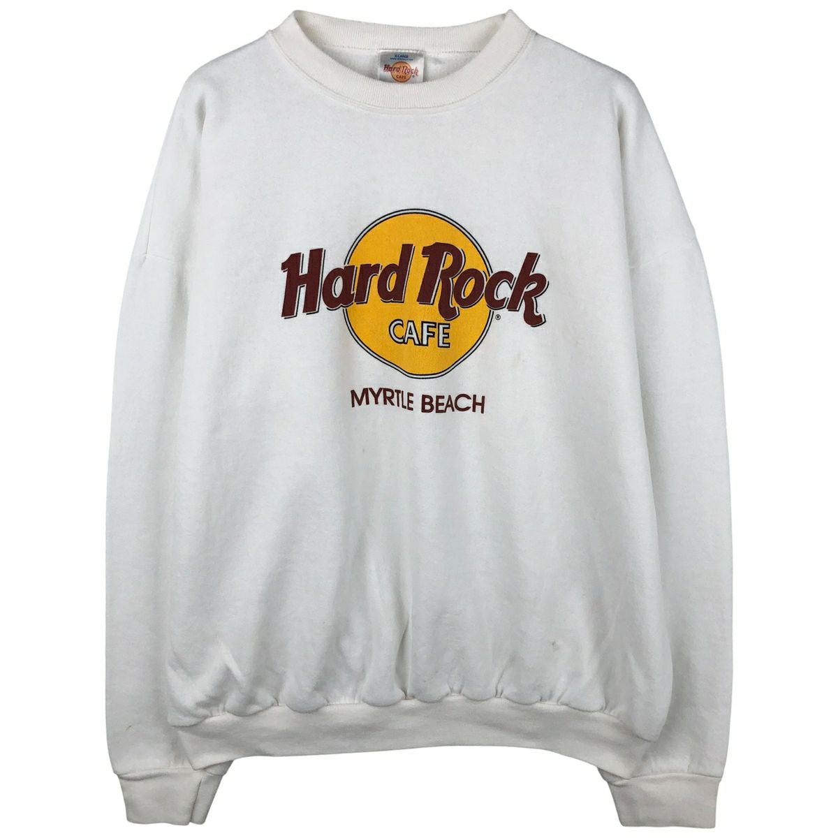 古着 HARD ROCK CAFE ハードロックカフェ アドバタイジング スウェット