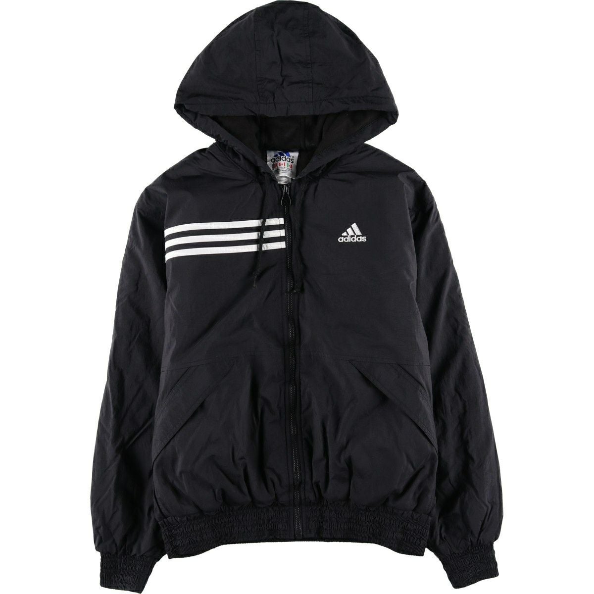 古着 アディダス adidas 中綿パーカー パファージャケット メンズXL