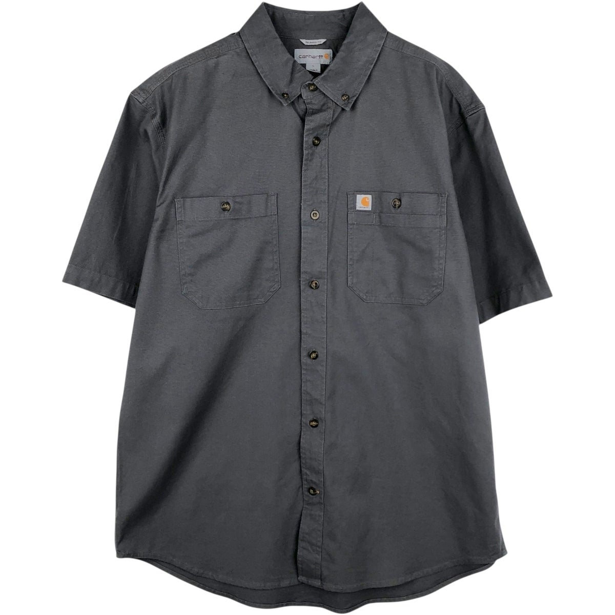古着 カーハート Carhartt RELAXED FIT ボタンダウン 半袖 ワーク