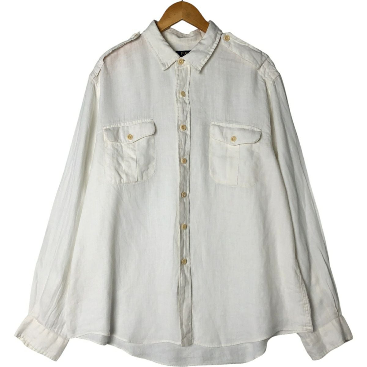 古着 ラルフローレン Ralph Lauren POLO RALPH LAUREN 長袖 リネン