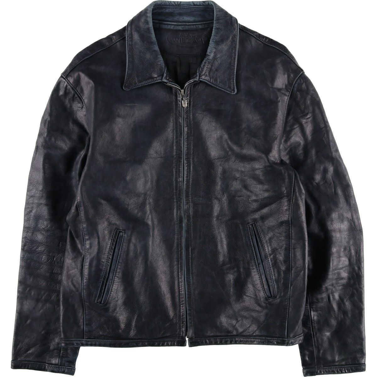 古着 J.PARK COUTURE スイングトップタイプ レザーブルゾン メンズXL