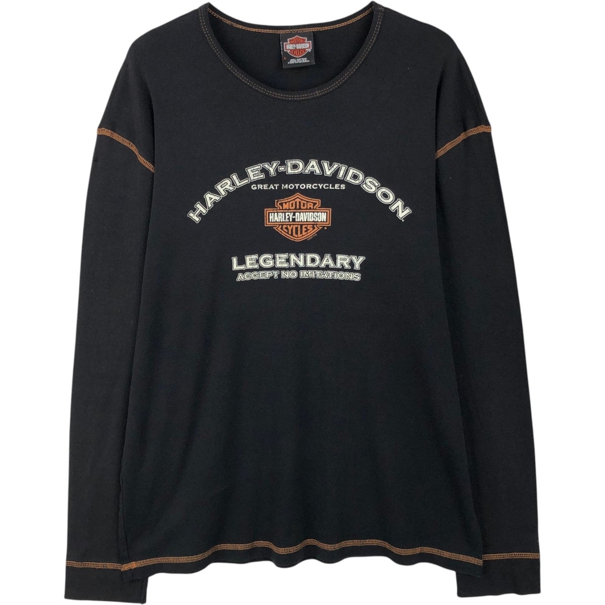 古着 00年代 ハーレーダビッドソン Harley-Davidson ロングTシャツ