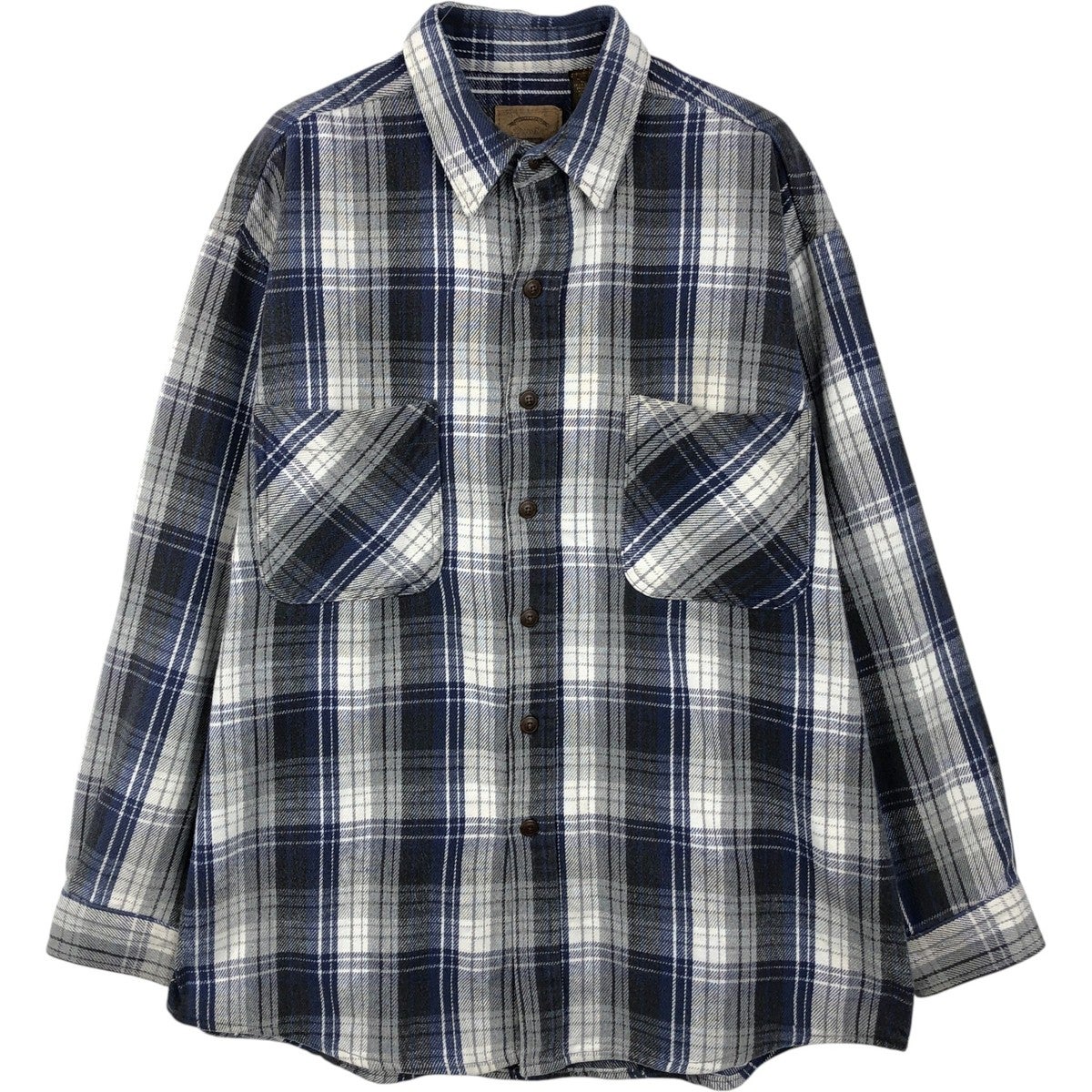 ぱ*さ様 カーハットコットンジャケット セントジョンズベイフランネルシャツ 古着 90～00年代 セントジョンズベイ STJOHNS BAY Heavyweight 長袖