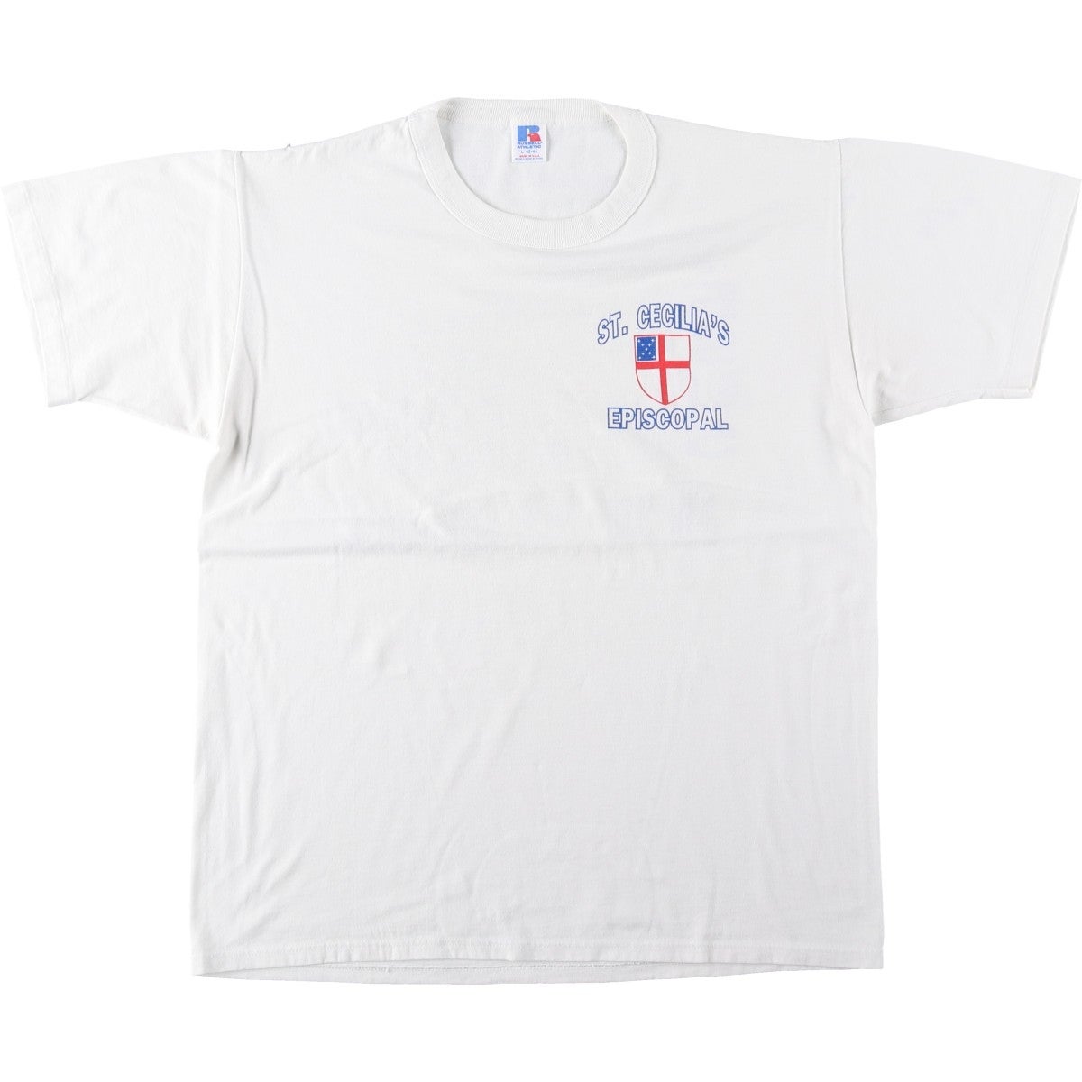 古着 80年代 ラッセル Russell 金タグ プリントTシャツ USA製 メンズM