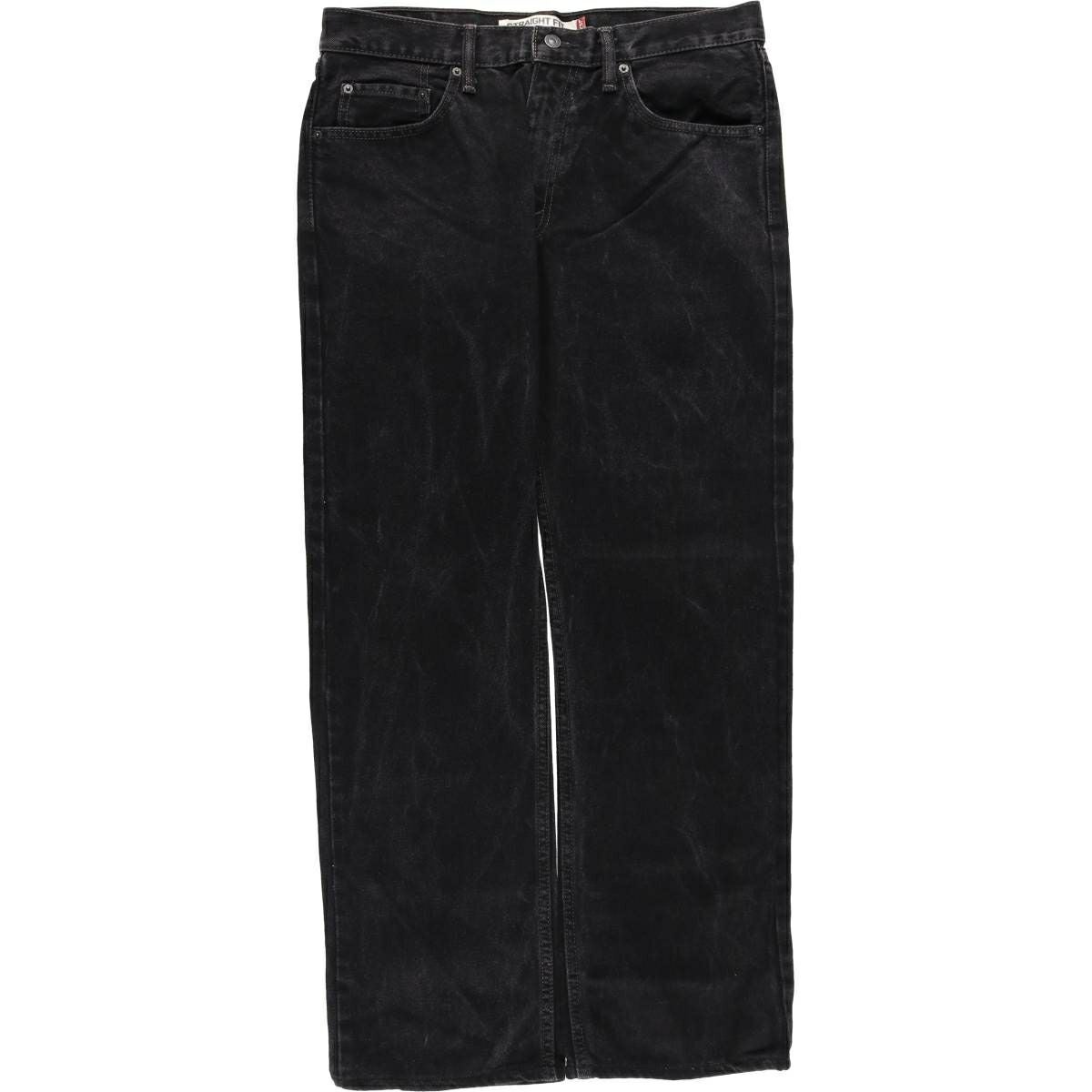 古着 リーバイス Levis 505 STRAIGHT FIT ブラックデニム テーパード