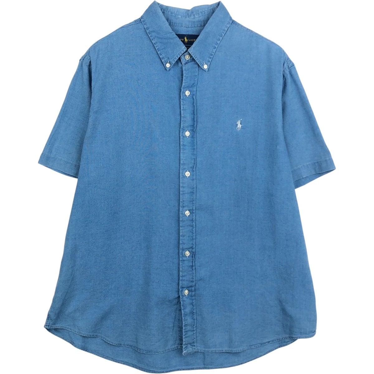 古着 ラルフローレン Ralph Lauren 花柄 半袖 ボタンダウンシャツ