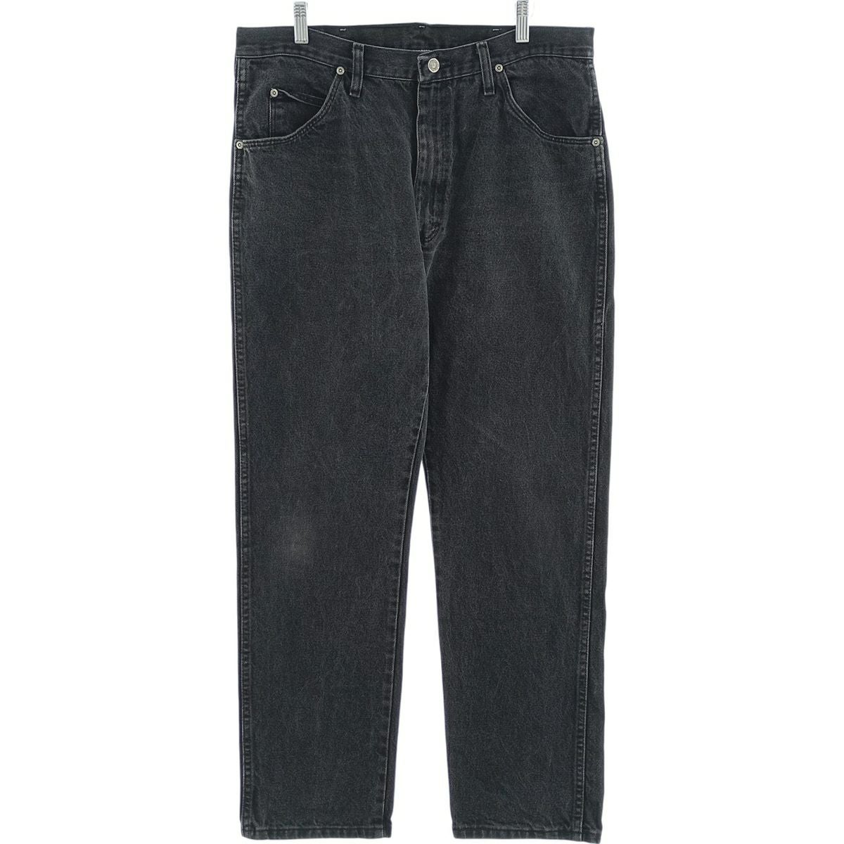 古着 ラングラー Wrangler TEXAS ブラックデニム ストレートデニム