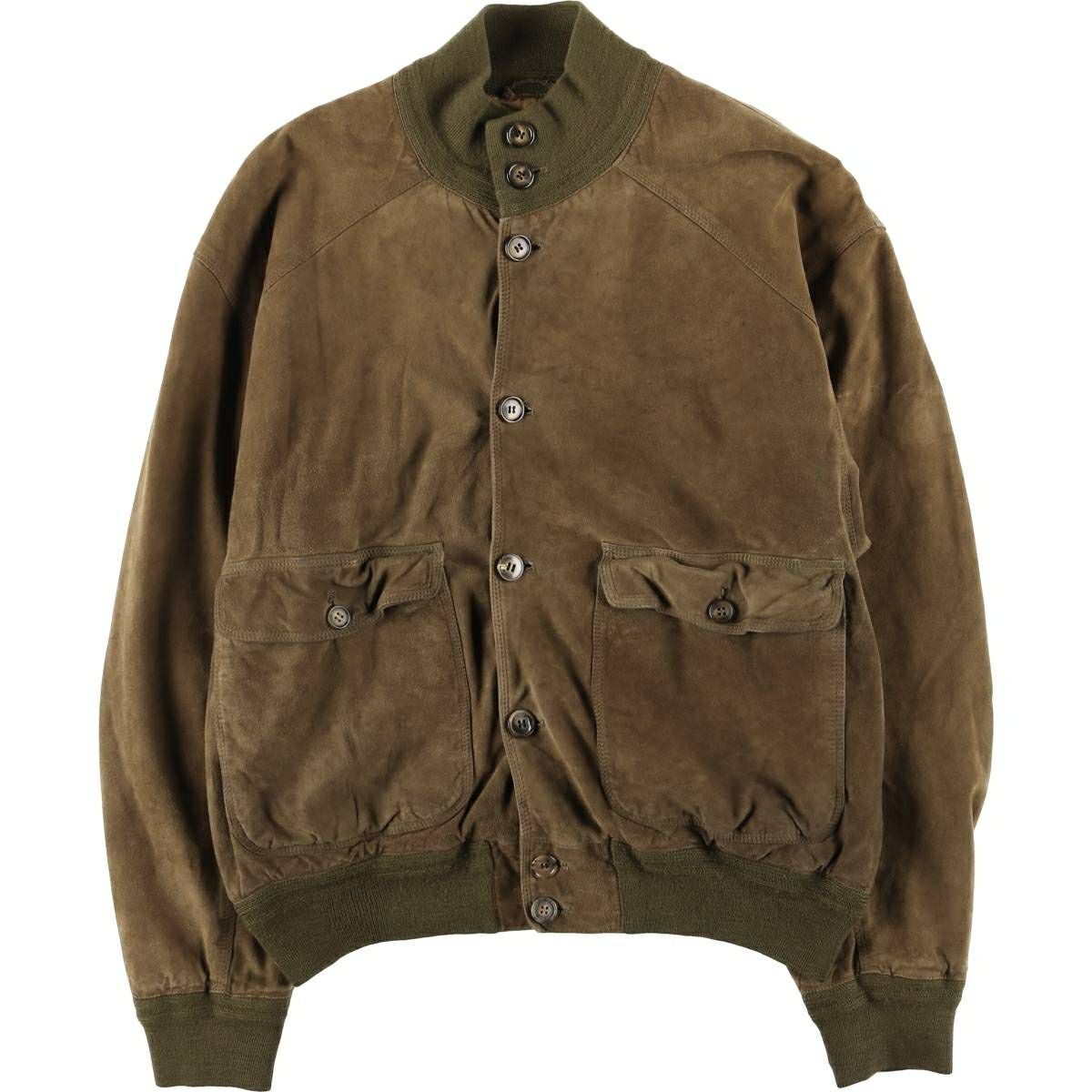 古着 VERA PELLE スエードレザーブルゾン イタリア製 メンズL相当