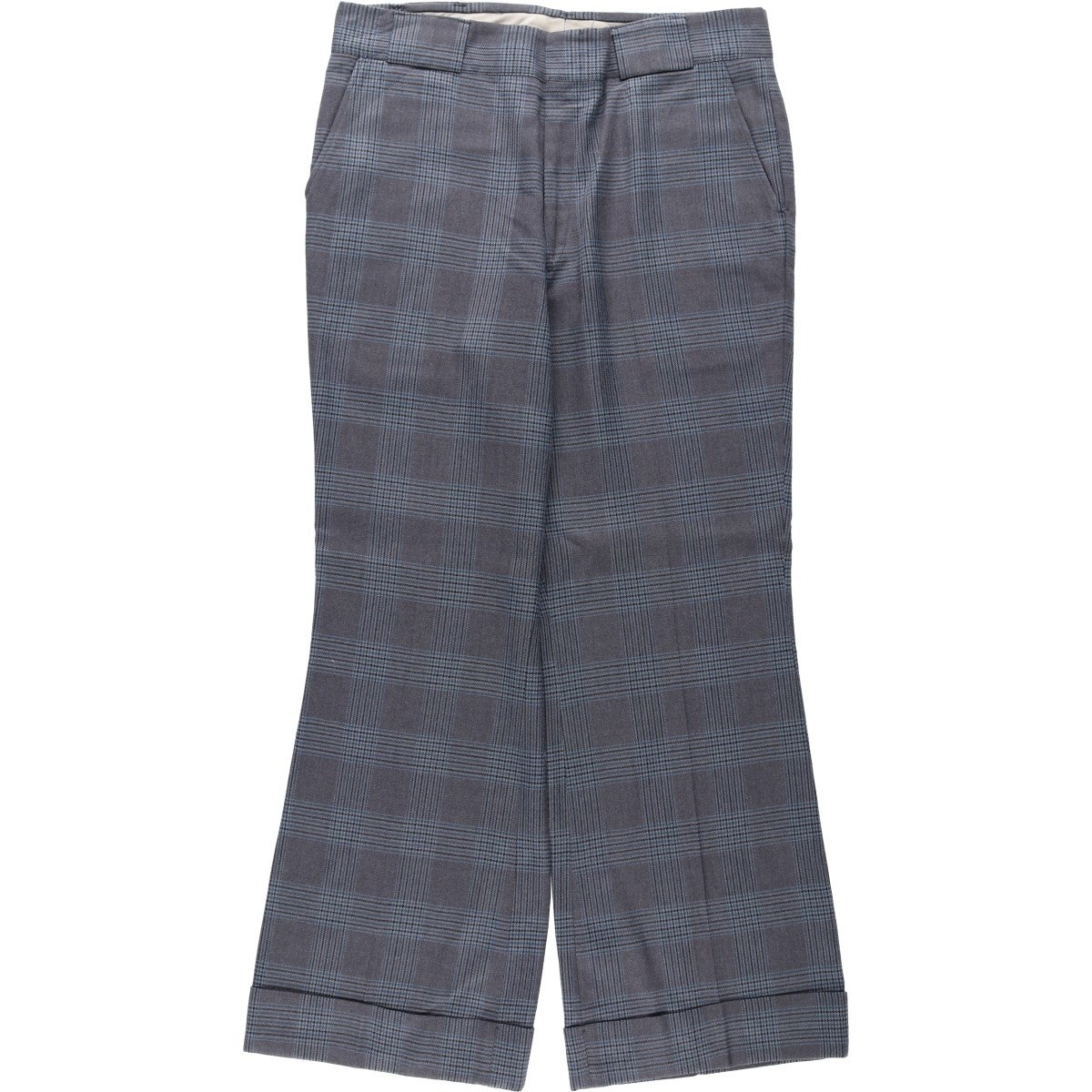 古着 70年代 HARRIS SLACKS グレンチェック フレアパンツ メンズw36