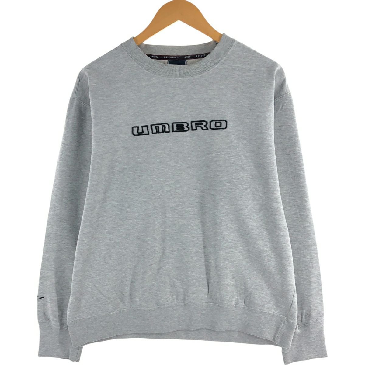 古着 90年代 アンブロ UMBRO ロゴスウェットシャツ トレーナー メンズL