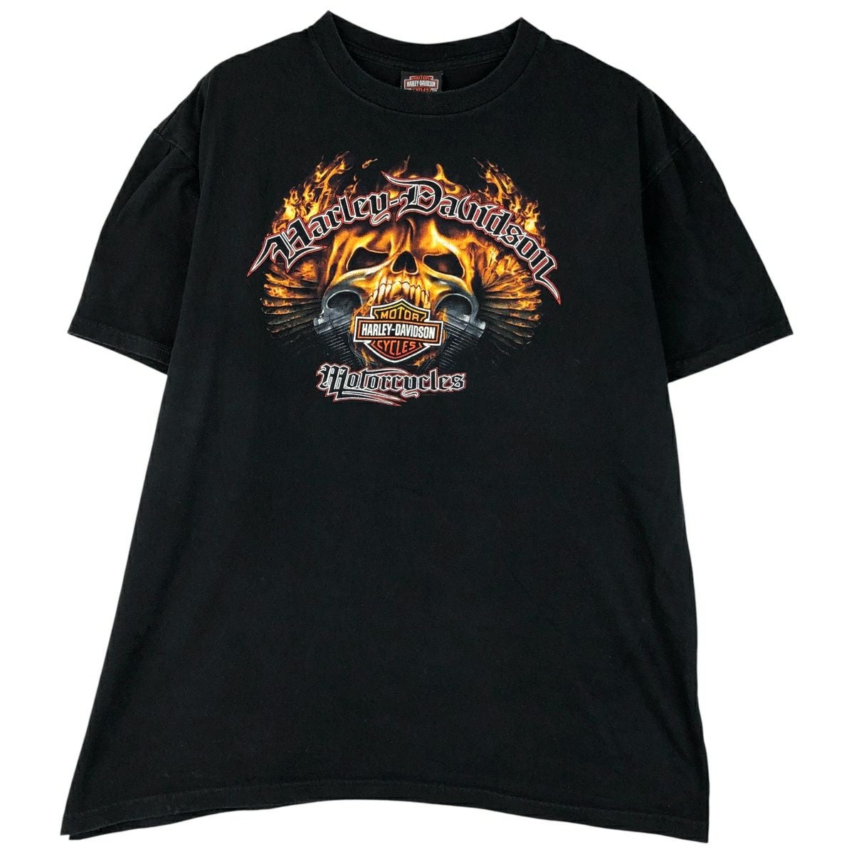 古着 80年代 ハーレーダビッドソン Harley-Davidson 3D EMBLEM モーターサイクル バイクTシャツ レディースS相当 ヴィンテージ /eaa560366 Vtg 1988 3D Emblem Harley Davidson T-Shirt Black L 80s Sexy Woman