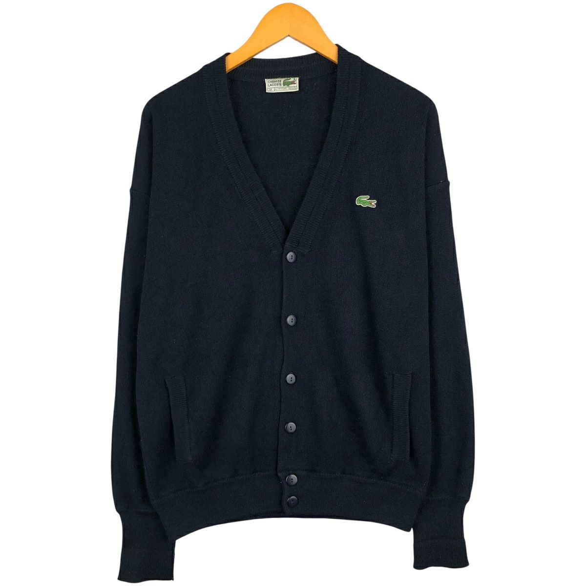 古着 80～90年代 ラコステ LACOSTE IZOD アクリルニットカーディガン
