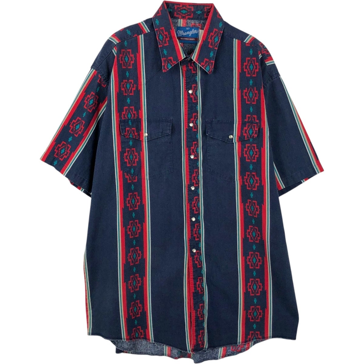 古着 80～90年代 ラングラー Wrangler 長袖 ウエスタンシャツ メンズ
