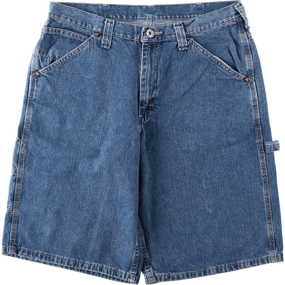 古着 リー Lee DUNGAREES デニムオーバーオール メンズw34相当
