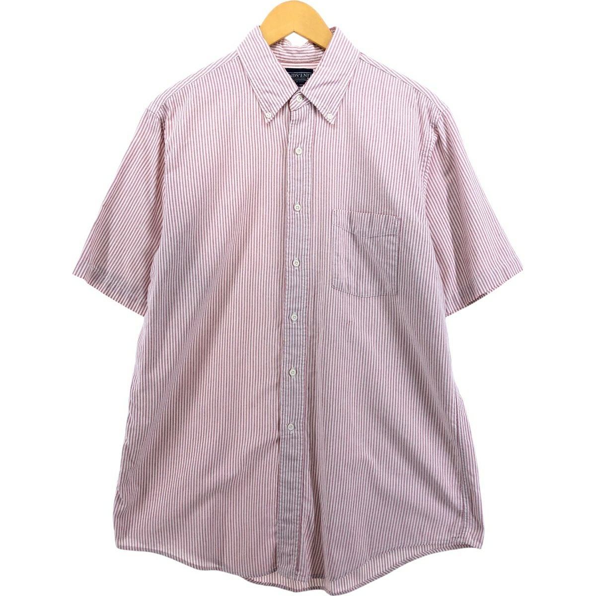 古着 90年代 ランズエンド LANDS END 半袖 リネンシャツ ボックス