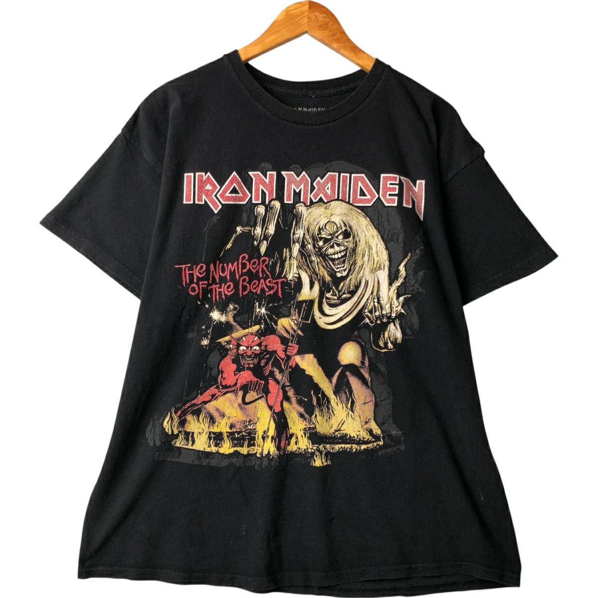 古着 グローバル global IRON MAIDEN アイアンメイデン バンドTシャツ