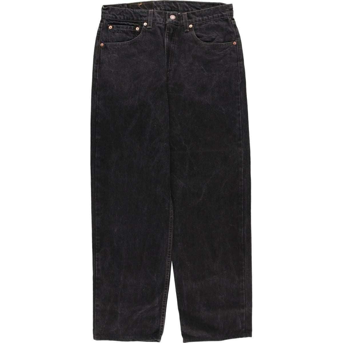 古着 90~00年代 リーバイス Levi's 40550-4159 ブラックデニム テーパードデニムパンツ USA製 メンズw32相当 ヴィンテージ/evb032327 古着 90年代 リーバイス Levis 40505-4159 ブラックデニム テーパード