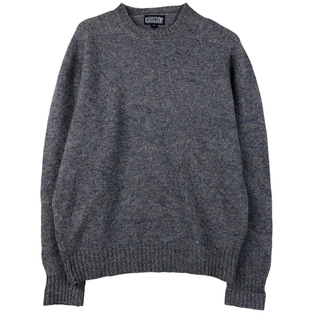 古着 80～90年代 ランズエンド LANDSEND ウールニットセーター 英国製