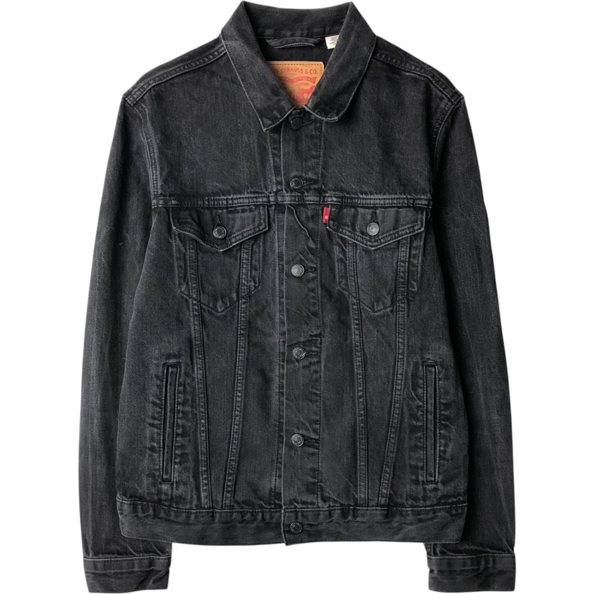 古着 リーバイス Levi's ブラック デニムジャケット Gジャン メンズM相当/eaa654863 古着 リーバイス Levis ブラック デニムジャケット Gジャン メンズM