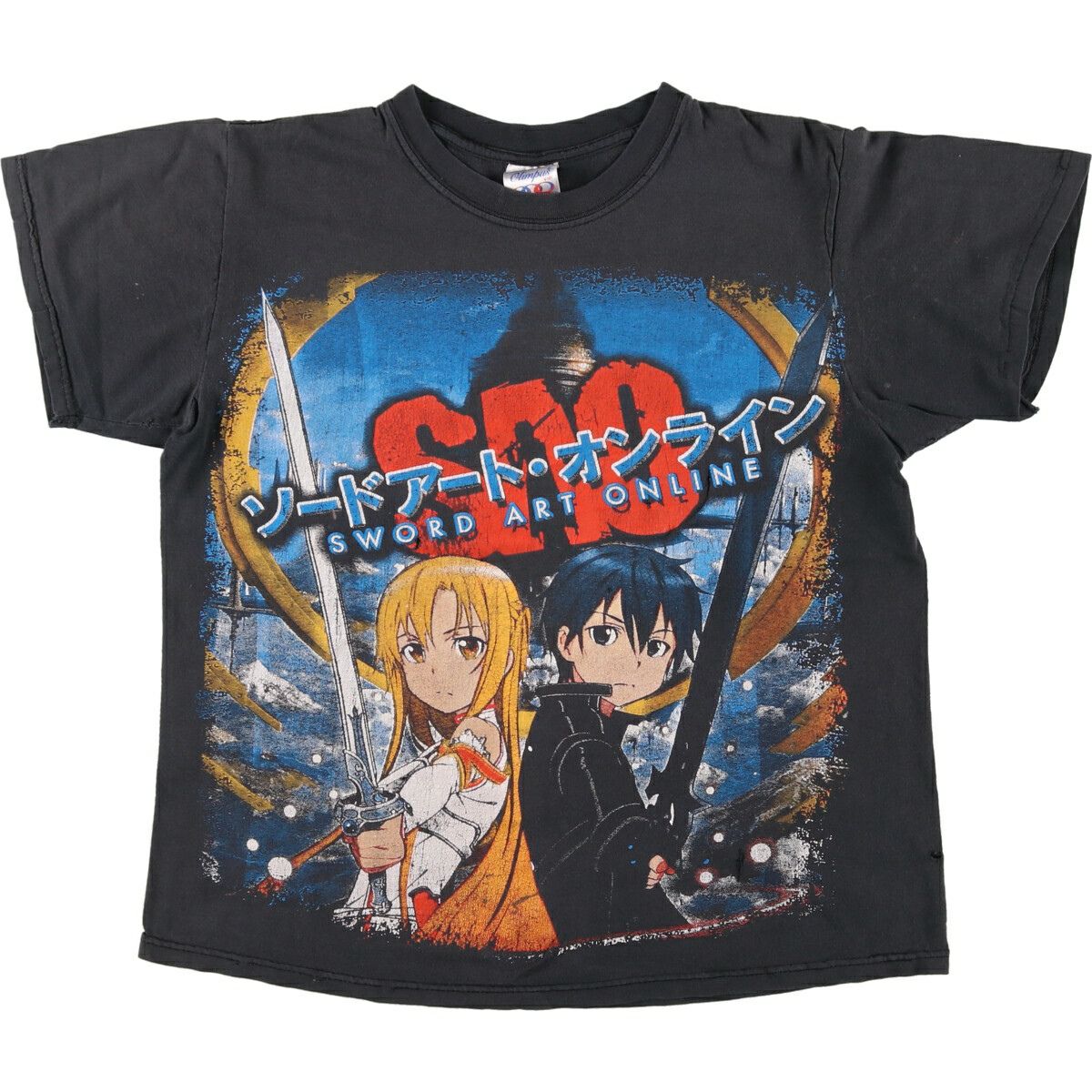 古着 SWORD ART ONLINE ソードアートオンライン 大判プリント