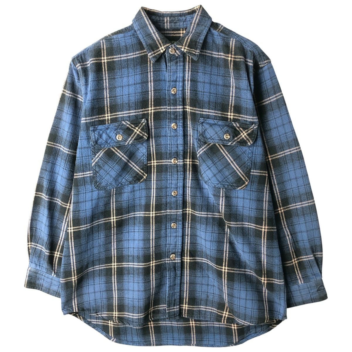 古着 フィールドアンドストリーム FIELD&STREAM オンブレチェック 長袖