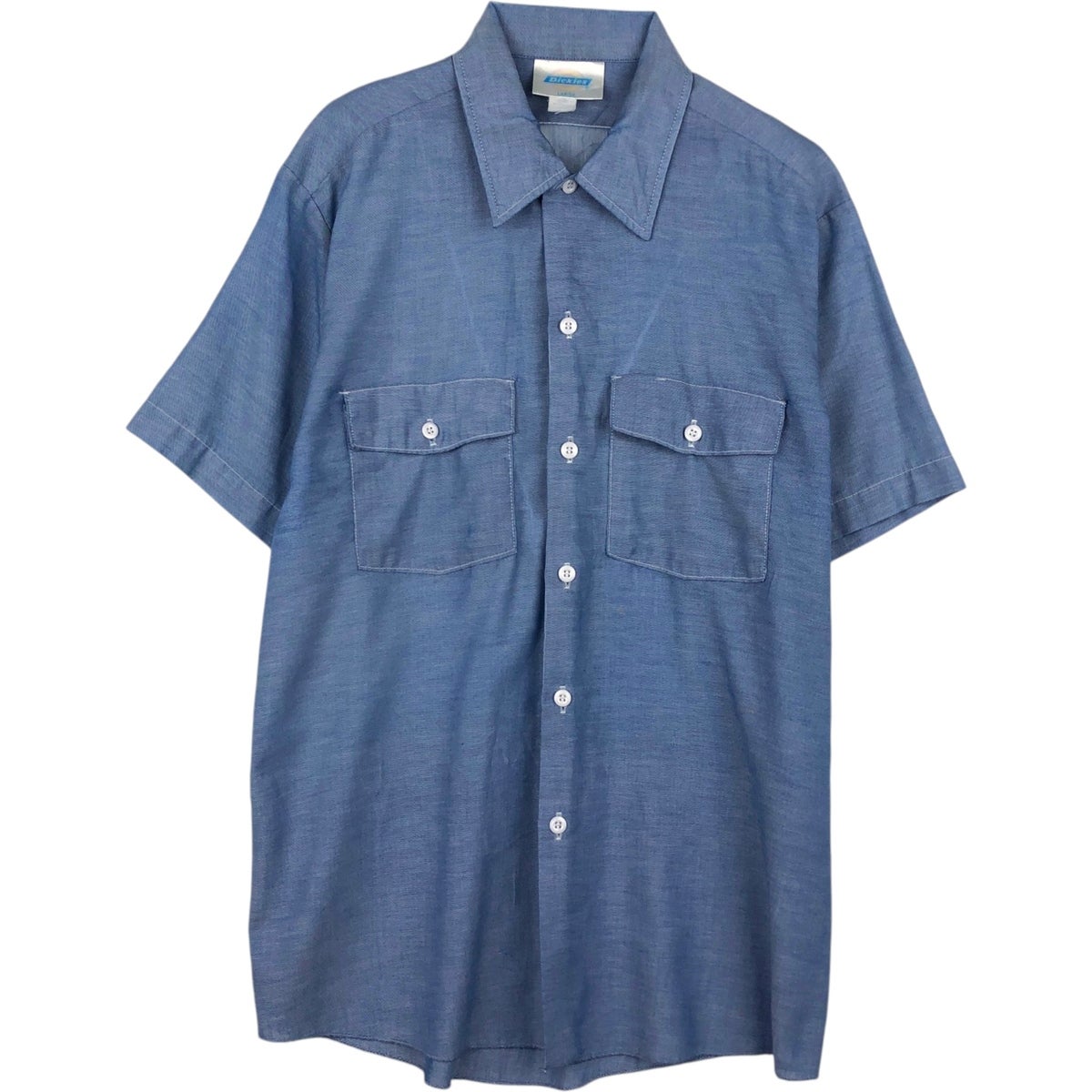 古着 80～90年代 ディッキーズ Dickies 半袖 シャンブレーシャツ